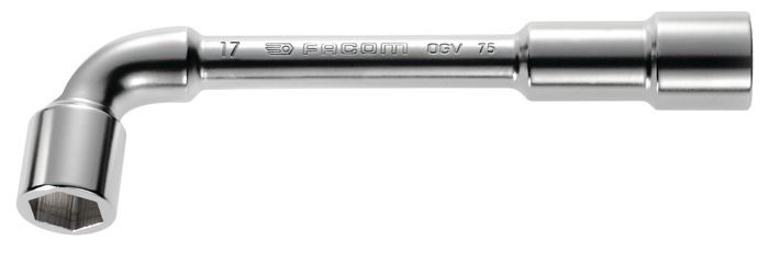 Clé à pipe débouchée forgée 6x6 pans 14mm L.160mm - FACOM - 75.14