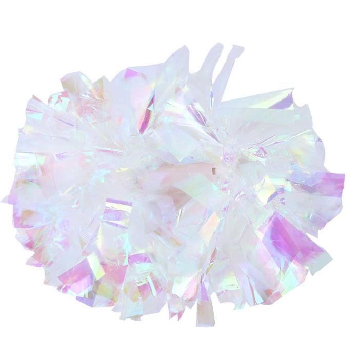 Pompons De Pom-pom Girl - Lot De 12, Longueur 30cm, Couleur Or, Matériau PET Scintillant