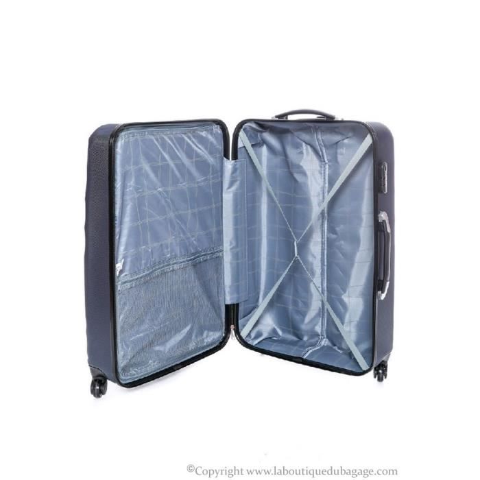 Valise Geographical Norway – Taille Moyenne, 63L, ABS Champagne, 3.4kg, Neuve