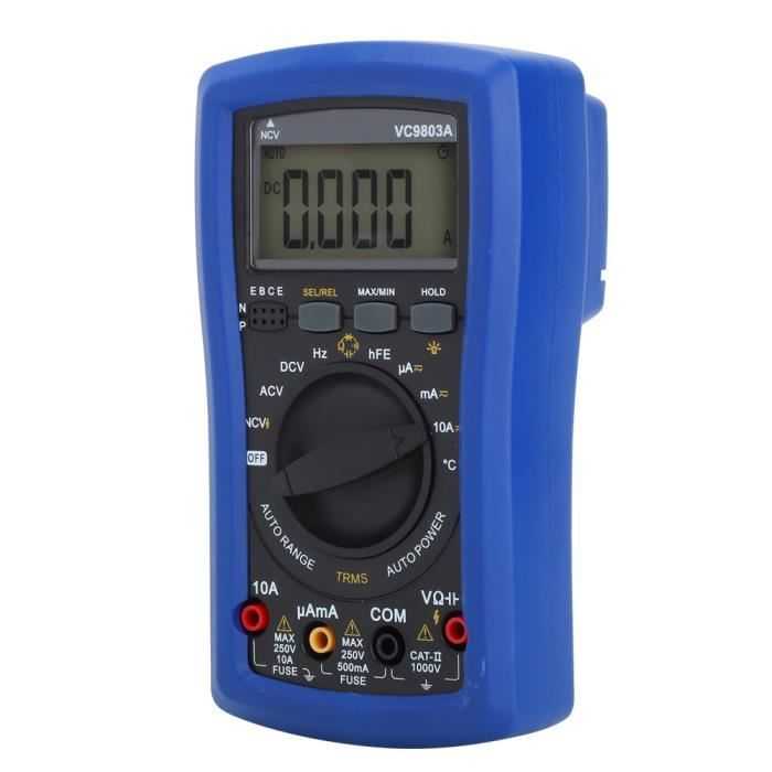 GOTOTOP multimètre testeur de tension VC9803A Gamme automatique