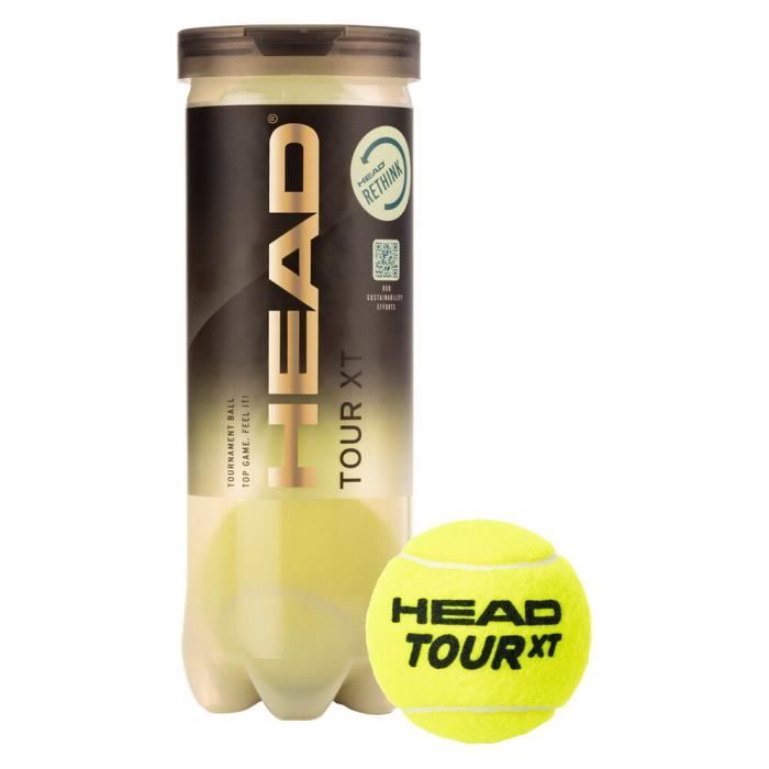 Tube de 3 balles de Tennis Head Tour XT