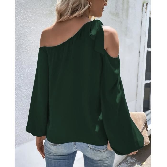 Top Femme à épaules Dénudées VERO MODA - En Tricot Viscose/polyester, Col Rond, Manches Courtes - 10