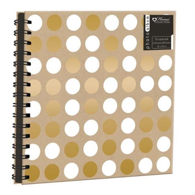 Album Scrapbook Gold Spots 40 feuilles 25x25cm Cdiscount BeauxArts
