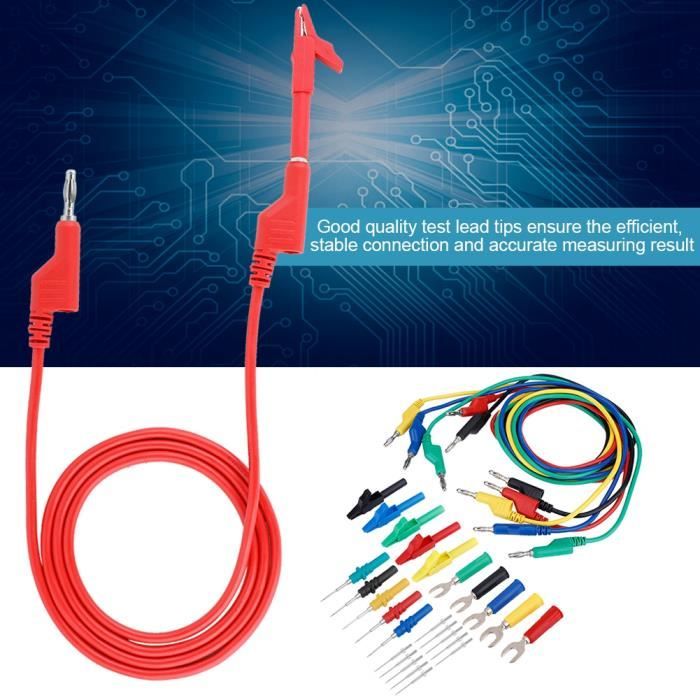 Test Blei Kit Passen Sie den Alligator Clip & Utype Spaten Insrt-Sonde