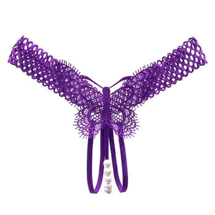 Combinaison String En V Dentelle Ouverte Pour Femme - Lingerie Sexy Rose - Taille Unique (S-L) - Élasthanne - Cadeau Romantique - 4