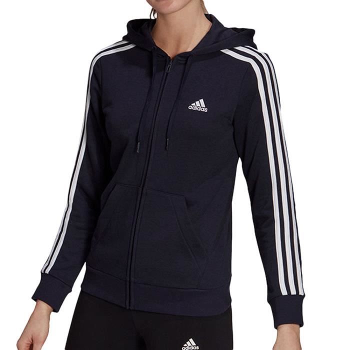 sweat zippé noir femme adidas gl0804