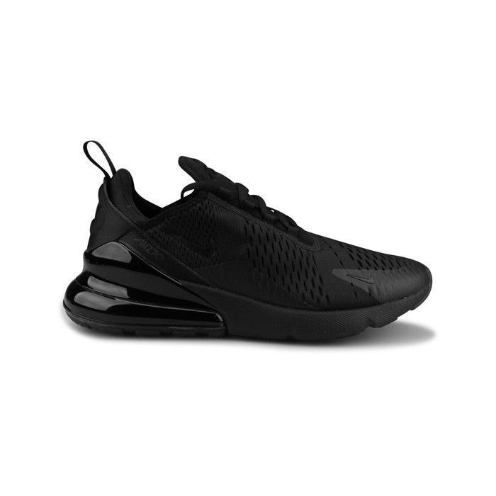 Baskets Nike Air Max 270 Homme Noir Polyester Lacets Adulte Noir Cdiscount Chaussures