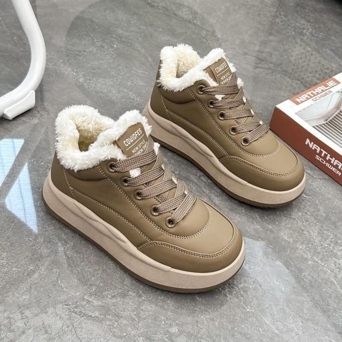 WYD™ Baskets chaudes à semelles épaisses pour femmes, chaussures