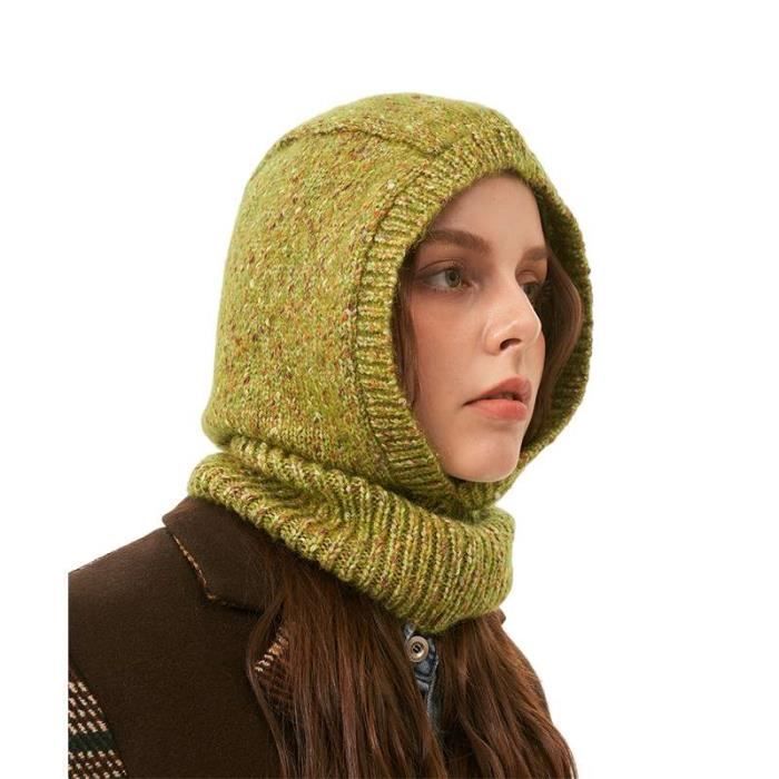 Bonnet réversible en tricot d'alpaquita 100 % alpaga