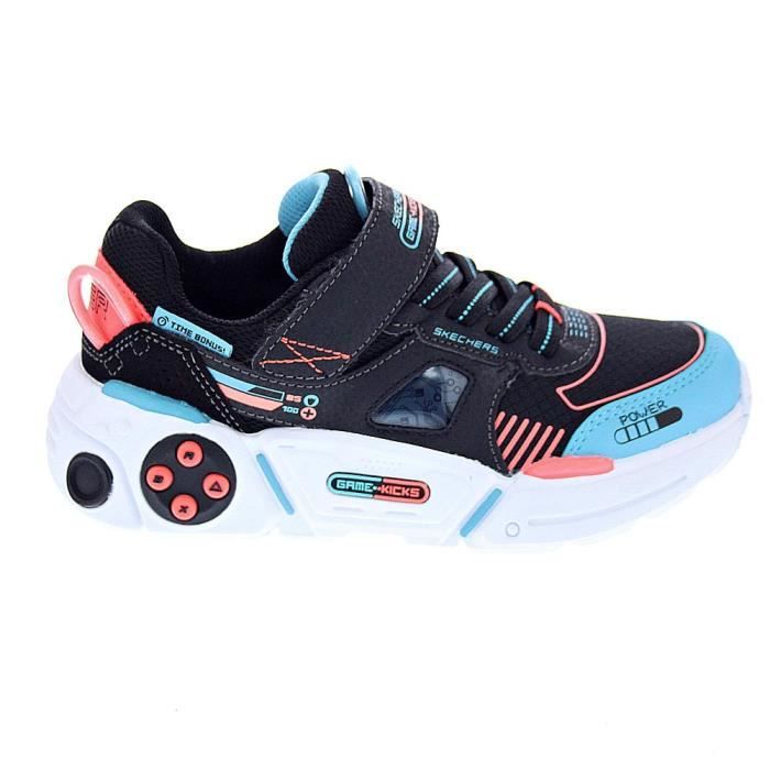 Skechers Zapatillas enfant Skechers Gametronix - Noir/Bleu - Lacets