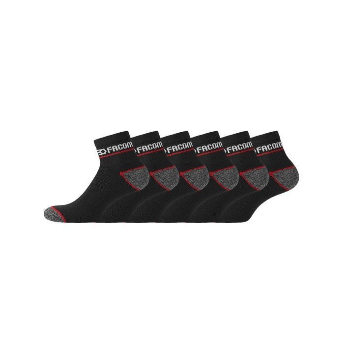 Chaussette de travail homme renforcee FACOM Lot de 6 noir gris