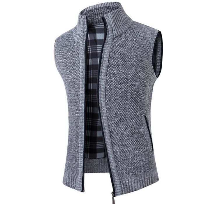 SYDUZAX Gilet Femme Hiver Polaire Sans Manche Veste avec Zippée