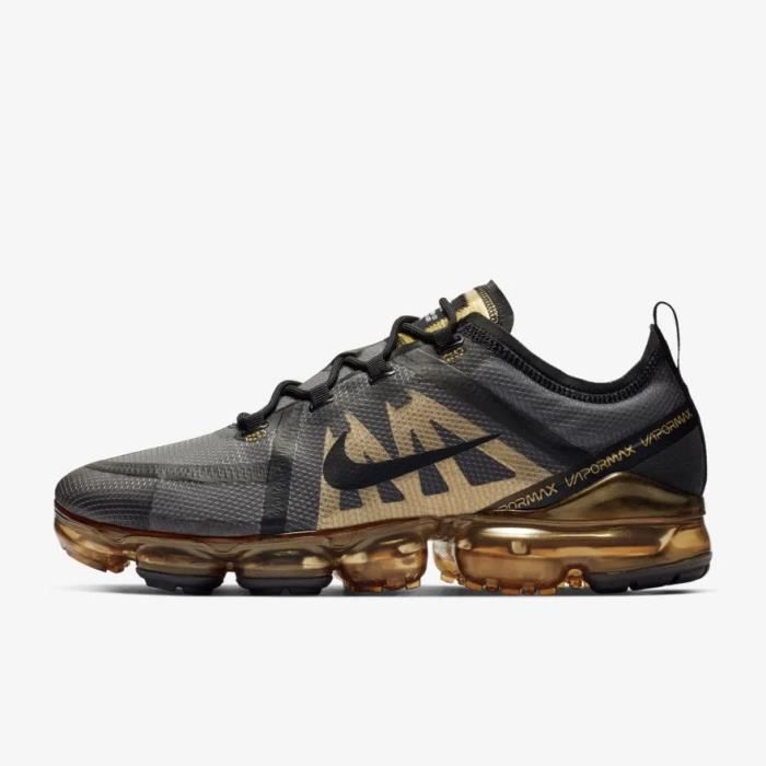 Baskets NIKE AIR VAPORMAX 2019 Or Noir Noir - Cdiscount Chaussures