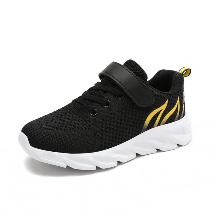 Chaussures De Sport Enfants Filles Garçons - Baskets Athlétiques Running Avec Bouton Rotatif - Confortables Et Sécurisées
