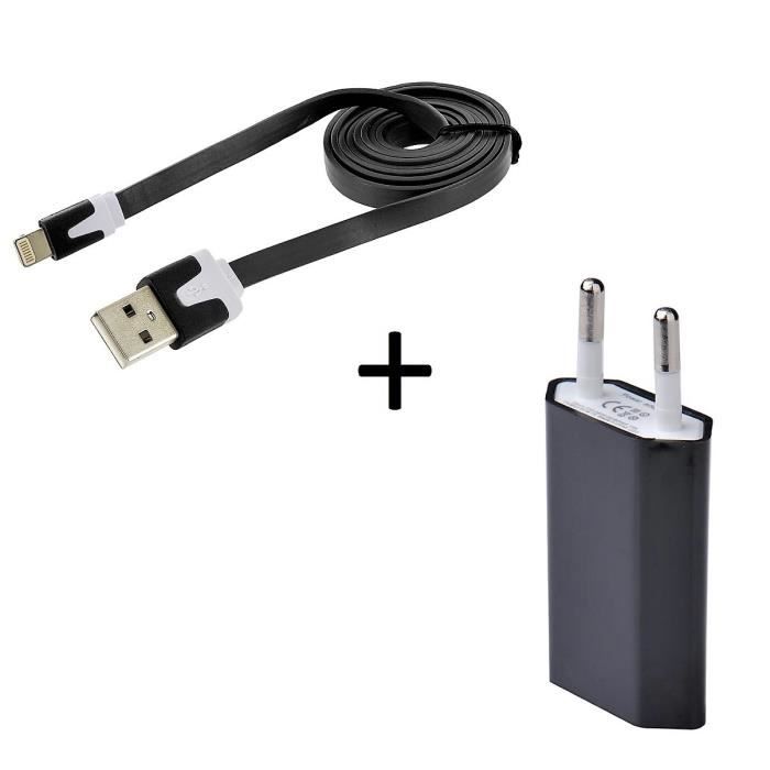 Pack Chargeur pour Smartphone Micro USB (Cable Tresse 3m Chargeur + Prise  Secteur USB) Murale Android Universel - Shot Case