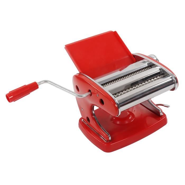 Machine À Pâtes Craft Inox Rouge 9 Niveaux D'épaisseur Machine À Pâtes Craft Inox Rouge 9 Niveaux D'épaisseur