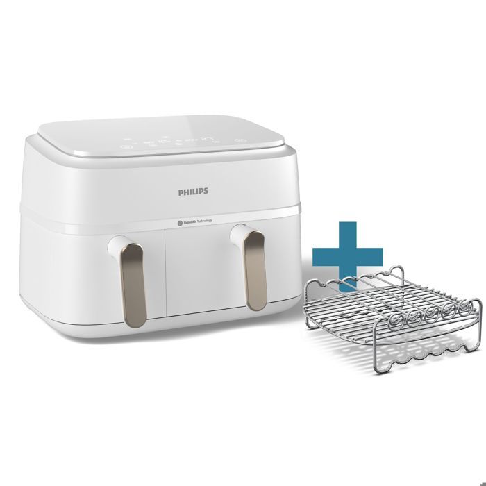 Airfryer Philips Série 3000 Airfryer à double panier - Blanc