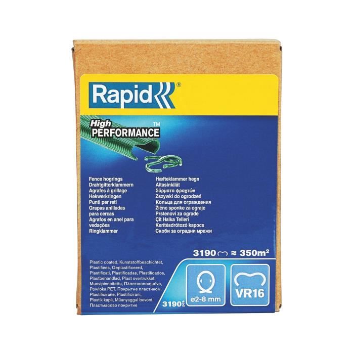 RAPID 3190 agrafes VR16 vertes