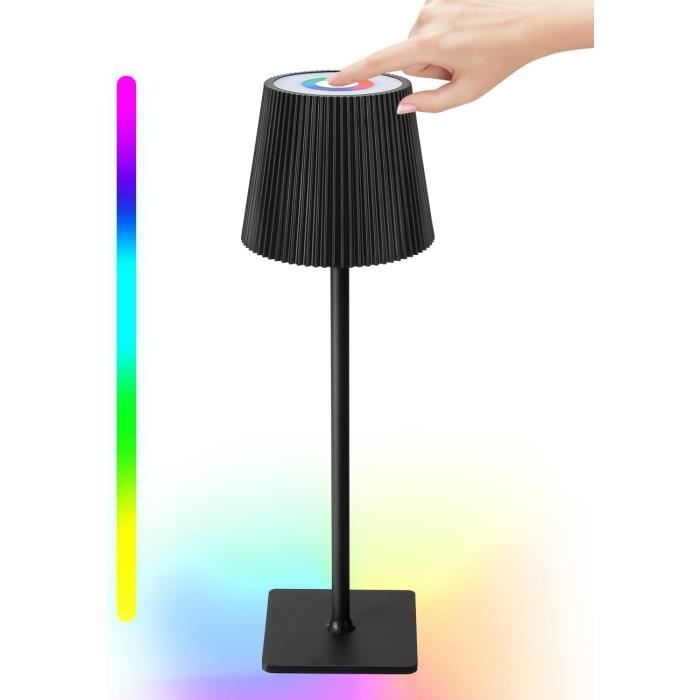 Lampe A Lave Briloner Lampe De Table LED Sans Fil | 3 Intensités Tactiles | IP44 Étanche | 3000K Blanc Chaud | 18h Autonomie Lampe De Poche
