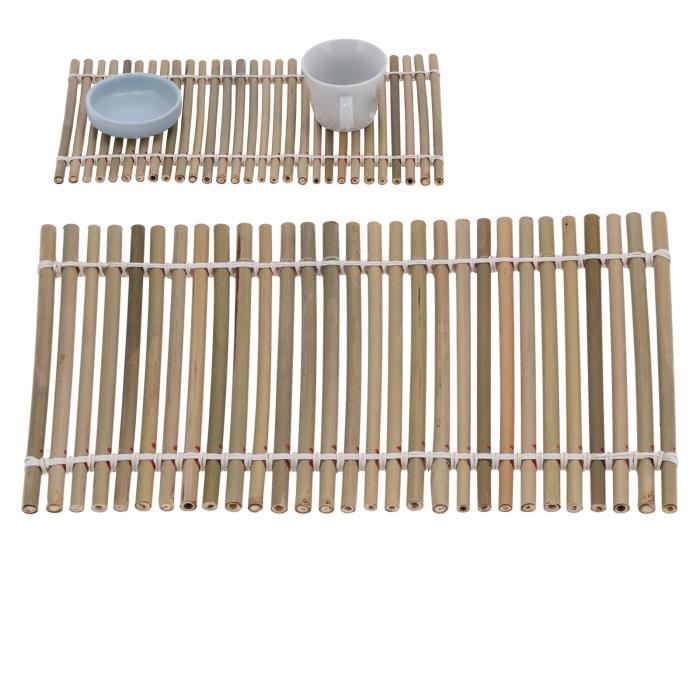 Support Raft Bambu Plateau à thé - SONEW - Vintage - Bambou - Résistant à la chaleur - 1 ...