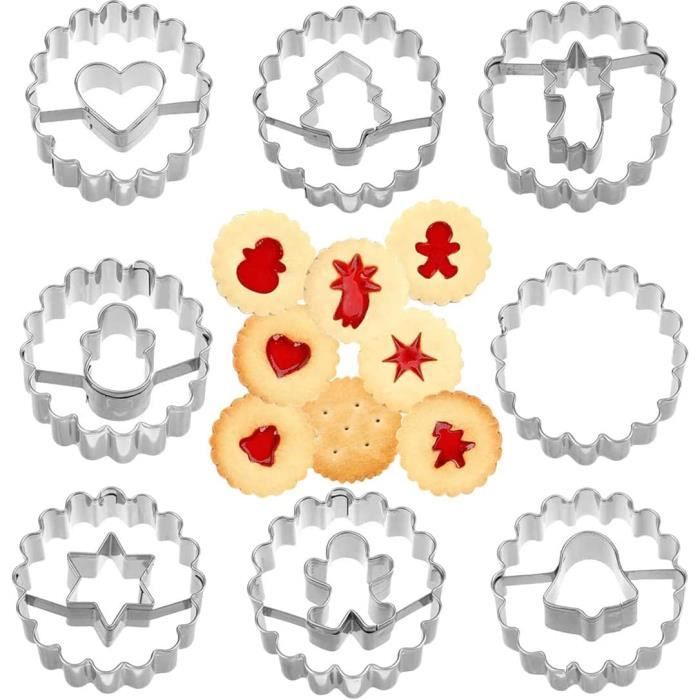 28 Emporte-pièces De Noël Miniatures - Pour Biscuits, Sablés, Pâtisserie - Formes Variées (bonhomme De Neige, étoile, Cadeau…) - 3