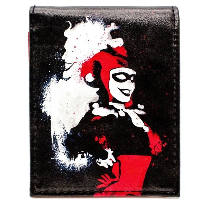 DC Suicide Squad Harley Quinn Grafitti Style Noir Portefeuille