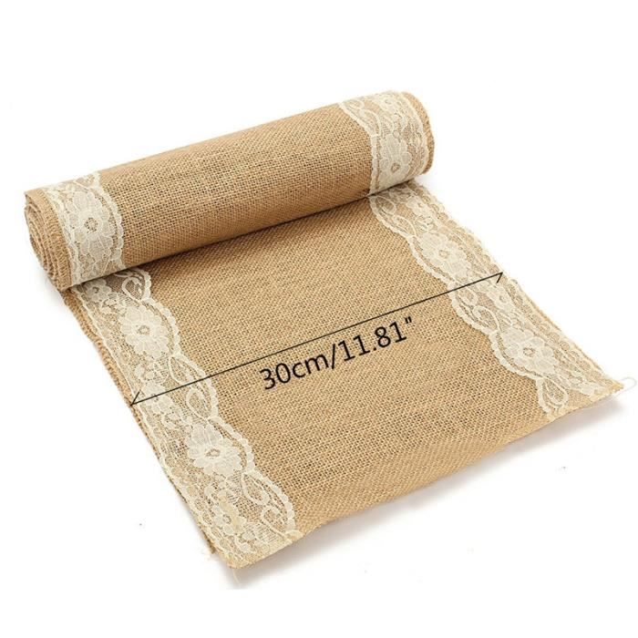 Tempsa Retro Dentelle Chemin De Table Lin 30 270cm Mariage Partie