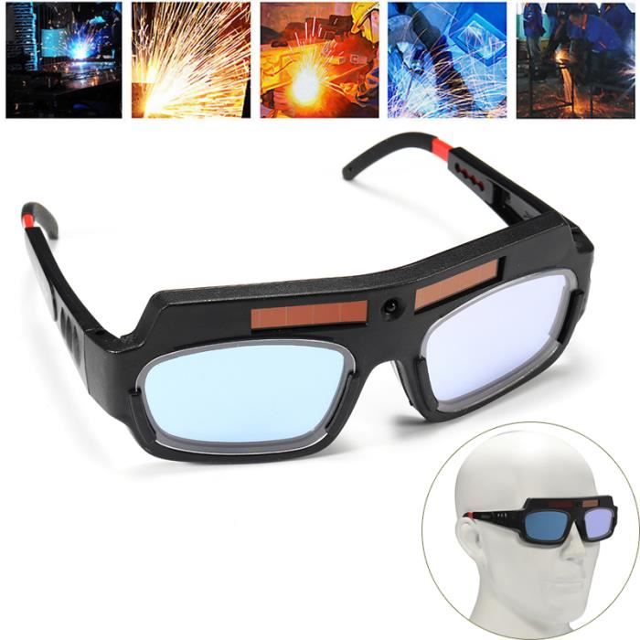 Lunettes De Soudeur à Assombrissement Automatique Solaire - Protection Yeux TIG MIG Soudage Au Gaz
