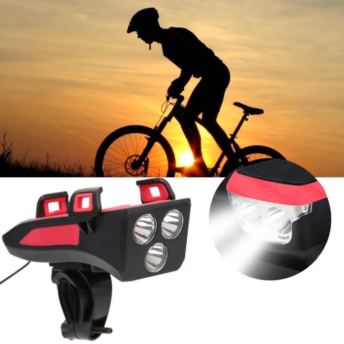 Lampe Vélo Avant + Banque D'énergie Solaire – LED, Support Téléphone, étanche