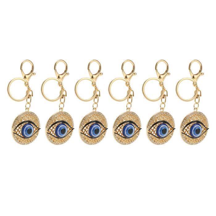 Pins œil En Métal Doré Avec Pierre Bleue Et Strass - Nécessaire Sans Emballage
