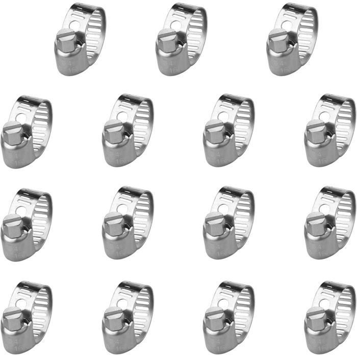 Colliers De Serrage Acier Inoxydable 304 - 12 Pièces, Réglables 32-50 Mm - Pour Tuyaux Auto, Maison, Machine