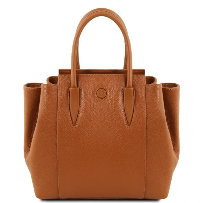 Tuscany Leather - Tulipan - Sac à main en cuir - Cognac (TL141727)