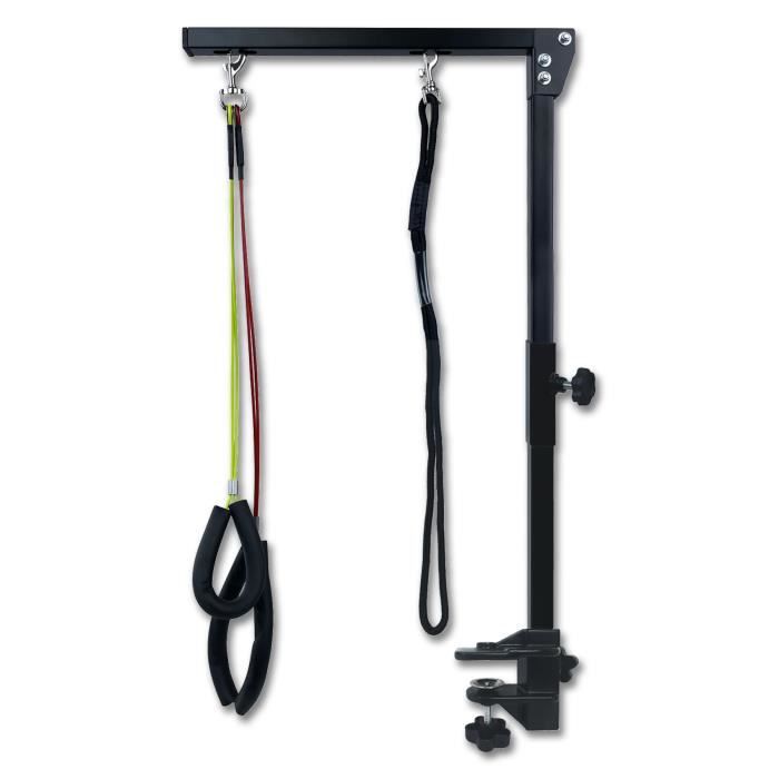 Meilleurs prix pour Bras de Toilettage Pliable pour Chien - UISEBRT - Réglable en Hauteur - Pivotant à 270°