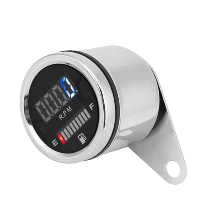 Klanata Thermomètre Numérique Moto Eau 12V Écran LCD Vert - Jauge Température Avec Capteur 18 Mm