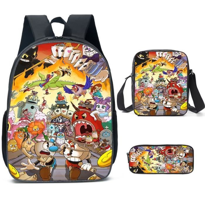 Lot De 3 Sacs à Dos Jeu Vidéo 45,7 Cm Imprimé 3D Dessin Animé - Cartable Enfant