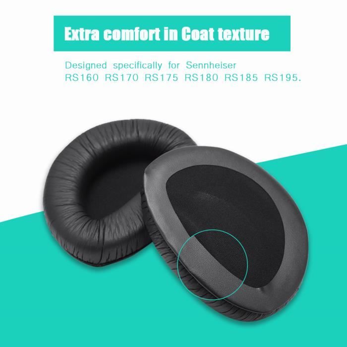 Remplacement Oreillettes Coussinets De Remplacement Pour Casque SteelSeries Arctis - Noir Et Argent - Confort Et Isolation Manchette Gaming