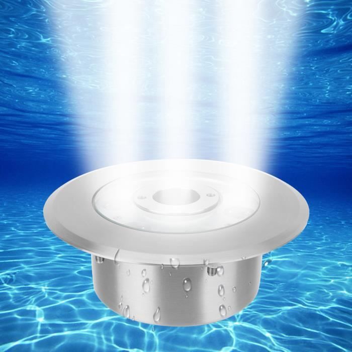 lumière sous-marine ac12v led lampe sous-marine ip68 lumière de piscine étanche pour jardin bassin lumière blanche 6w