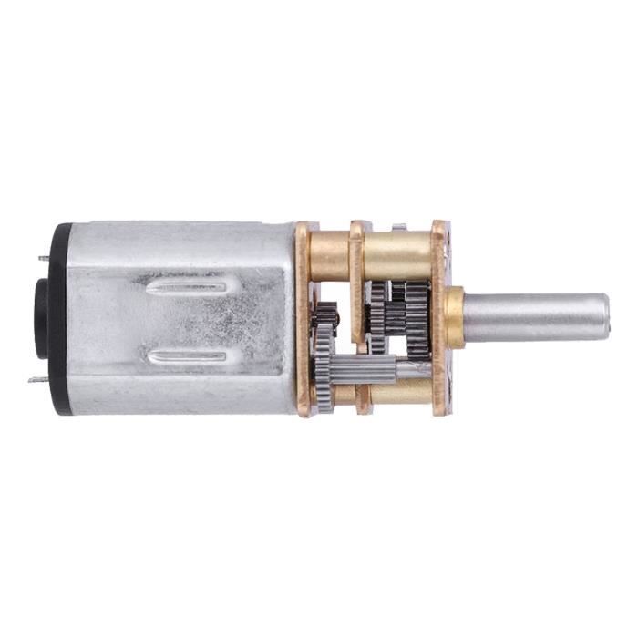 Moteur à Engrenages Métallique JGA12-N20 - 3-12V, Vitesse 10-15 Tr/min, Pour Robots, Serrures électriques, DIY