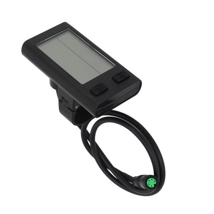 Compteur Moto Ordinateur Vélo Électrique LCD - Étanche - Compatible 24V-60V - Montage 31.8/22.2mm Accessoire Vélo 36V