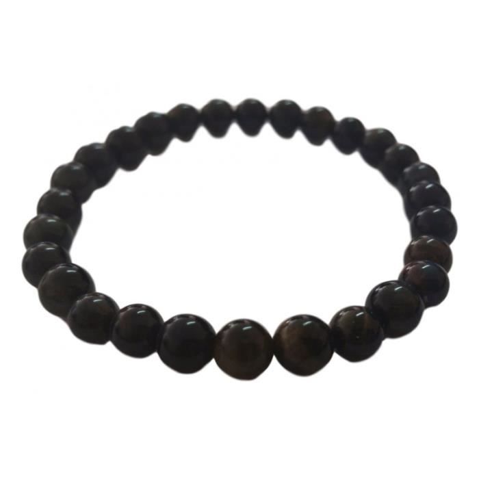 Bracelet 6 mm en oeil de faucon