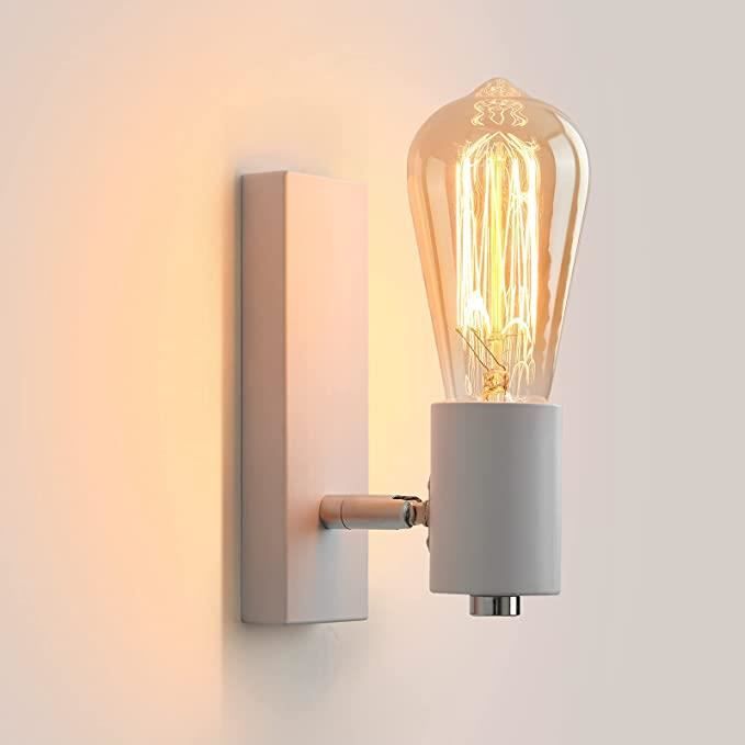 XJYDNCG Applique Murale Intérieur industrielle Spot Mural Design Rétro Luminaire Murale Orientable E27 (sans ampoule)