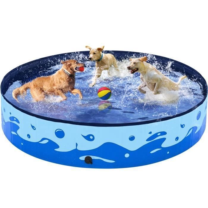 Comparer les prix de Yaheetech Piscine pour Chien Pliable Baignoire Bassin de Baignade Portable Bain pour Chien-Chat Animal
