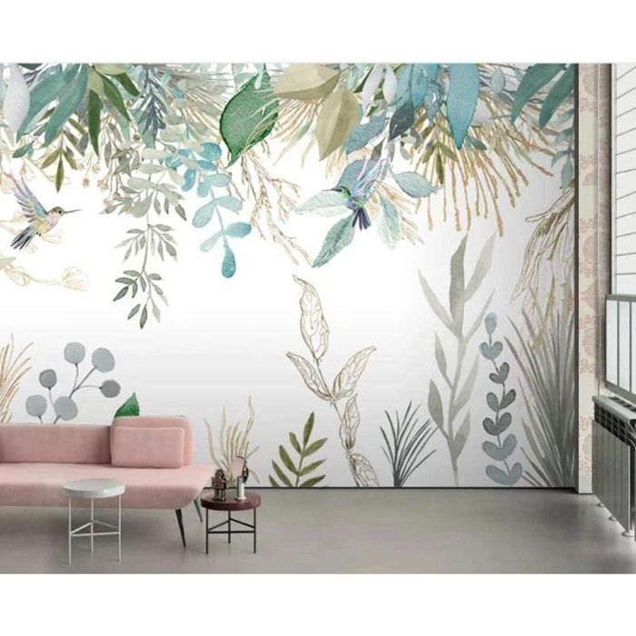 Papier Peint Panoramique 3D Fleur De La Plante Tropicale Fleur Et ...
