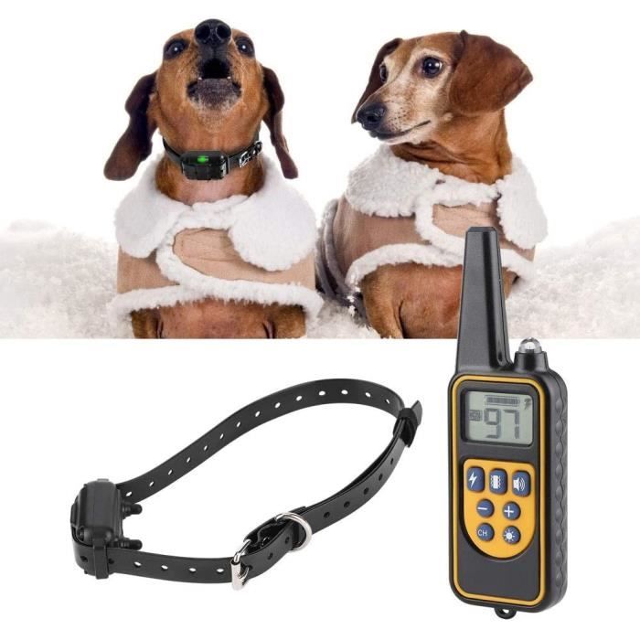 Collier De Dressage Pour Chiens Avec Telecommande Portée De 800 Mètres