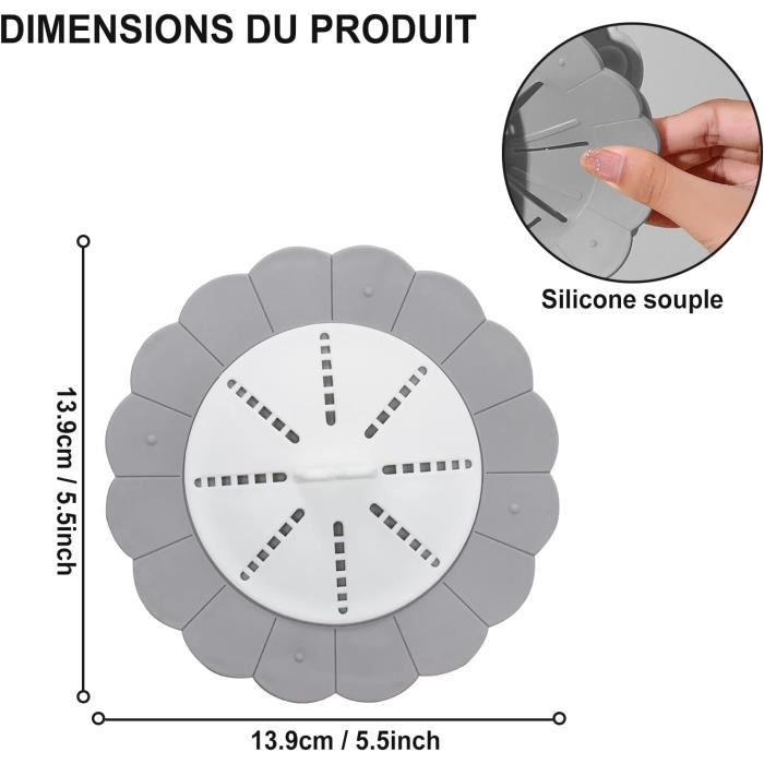 14 CM Filtre évier Vidange Crépines Couvercle avec Poignée et Ventouse 14 CM Filtre évier Vidange Crépines Couvercle avec Poignée et Ventouse