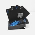 54pcs Waterproof PVC cartes de jeu Set pure Color Black Poker Carte WDD70912281-2