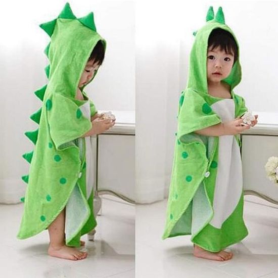 Serviette De Bain Pour Enfants Serviette De Bebe A Capuche Dinosaure Peignoir De Bain Plage Poncho De Natation Pour Garcons Vert Cdiscount Puericulture Eveil Bebe