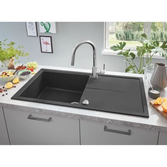 Grohe 31483002 Concetto mono-levier évier mélangeur Chrome NEUF Pull-out double spray 