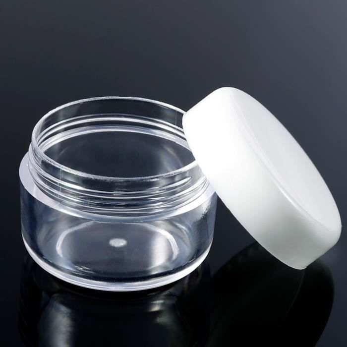 50 Pièces 5 Gramme / 5ML Plastique Maquillage Cosmétique Lotion Crème' Pot