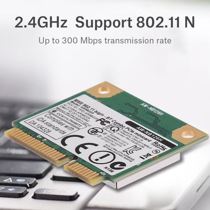 Scheda WiFi + Bluetooth 4.0 Atheros AR5B225 Per Lenovo G400, G500, B490 - Mini PCI Express